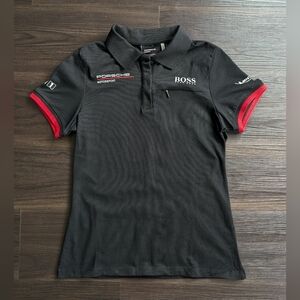 NWT Porsche x Hugo Boss Motorsport Polo Shirt Cotton Piqué Logo Small
